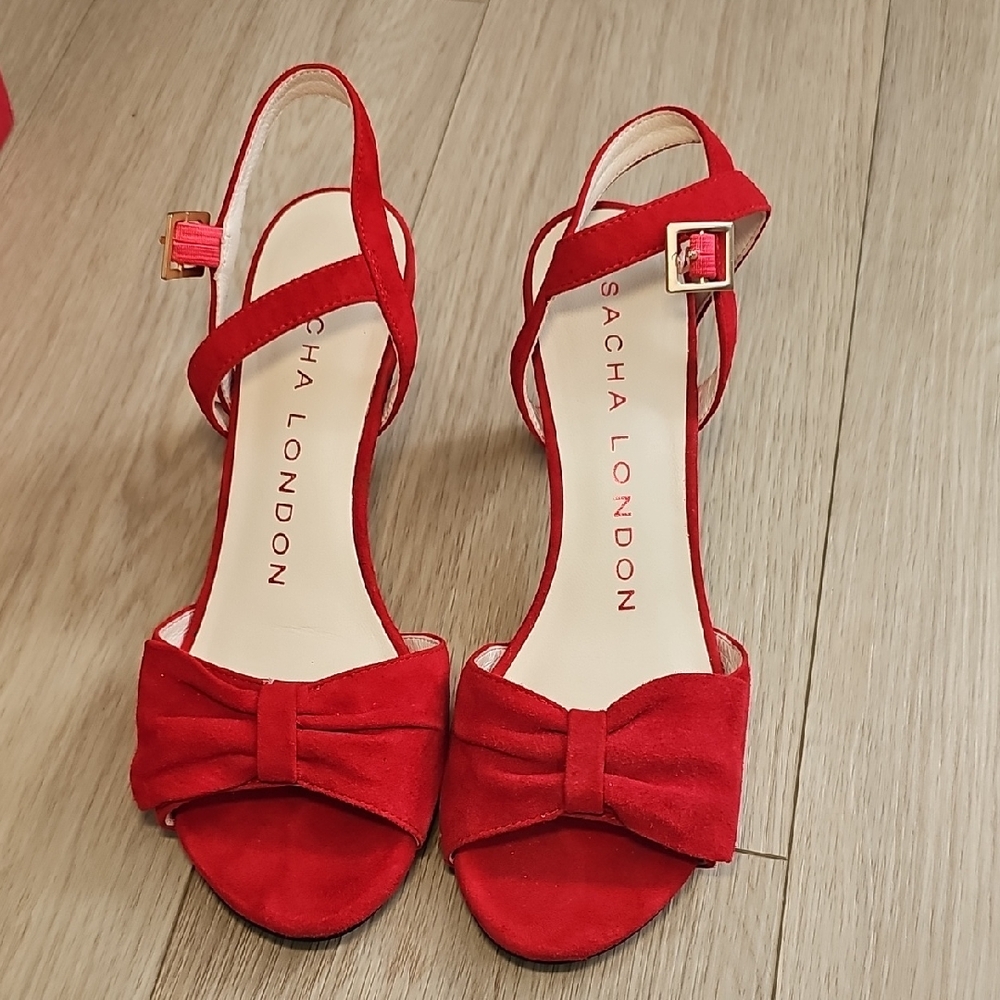 Sacha London Vibrant Red Heels